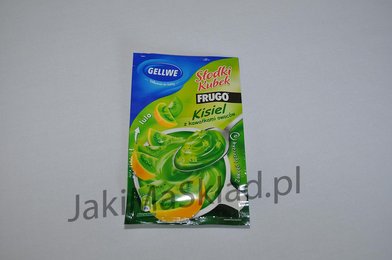 Słodki kubek FRUGO z kawałkami owoców (zielony)